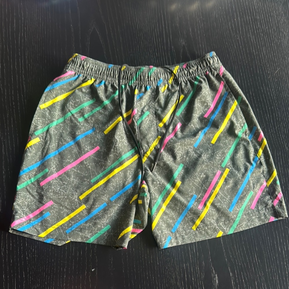 Multicolor Patterned Chubbies Kids Shorts